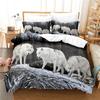 3D Print Wolf Dekbedovertrek 200x200 Duvet Cover Set Home Bedding Sets European American Style Animals Bed Linens Cover Twin