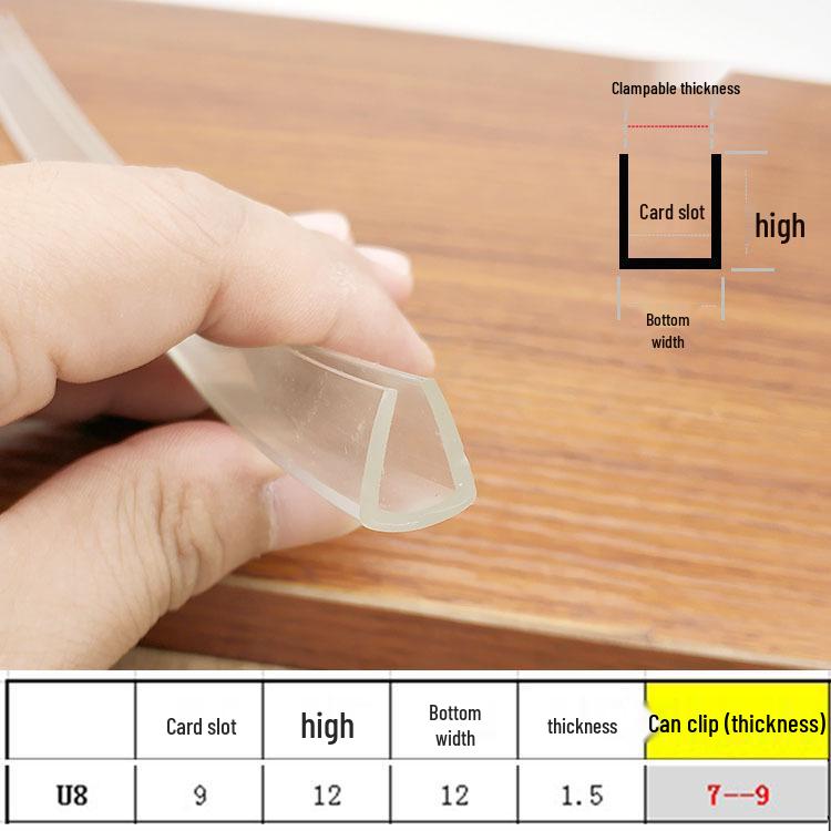 Child Safety Clear Anti-Collision PVC Soft Edge & Corner Protector Strip