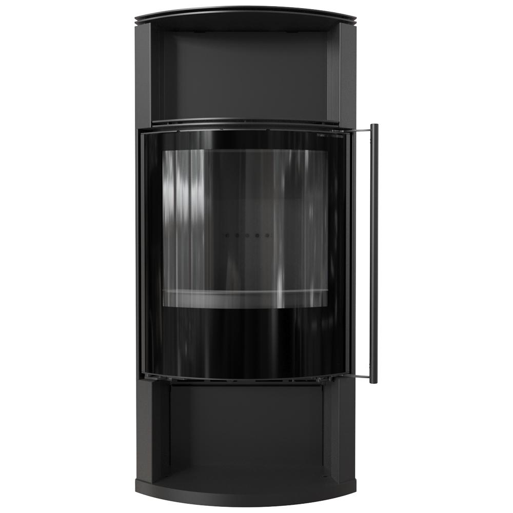 Wood burning steel stove KRATKI TOFA Ø 150 8 kW black thermotec