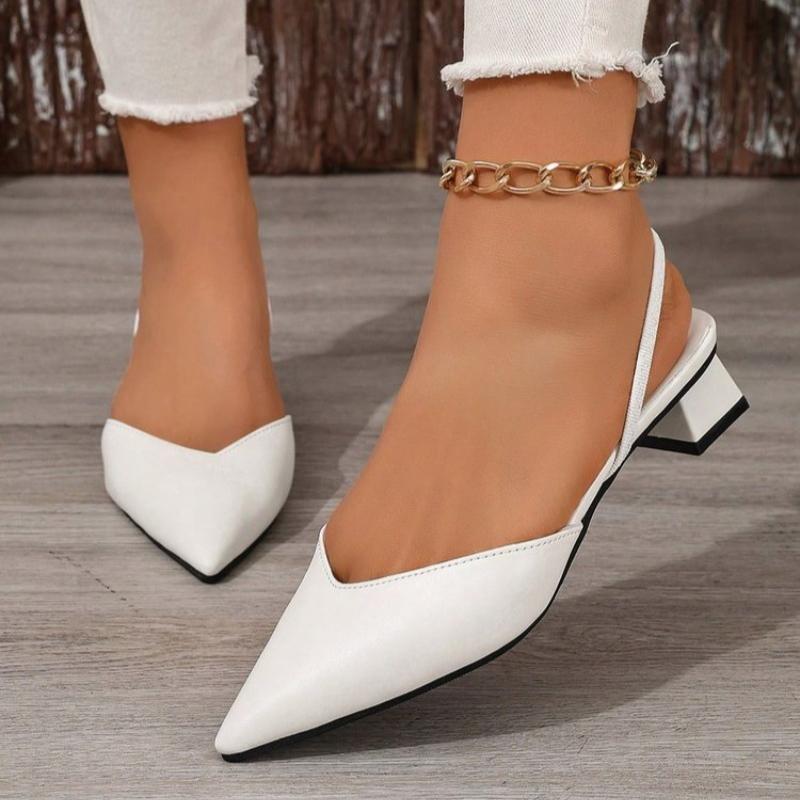 Fashion Shoes for Women Hot Sale Slingbacks Women's High Heels Shallow Mouth Office and Career Sexy Slip-on Toe Cap Gladiator Sandals
