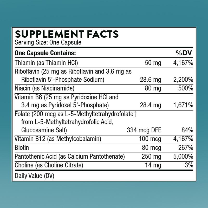 Vitamin B Complex Capsules, To Boost the Immune System, 120 Capsules