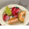 Ponytail Claw Hair Clip Barrettes Clamp Fruit Theme Hair Adornment Hair Ornaments Fun Hairpin for Girls Casual Wear