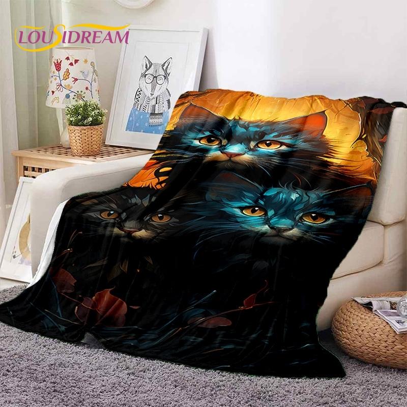 Gato persa 3D, gato de chita fofo, cobertores macios de desenho animado Ragdoll, cobertor para manter aquecido para camas de piquenique, sofá, casa, quarto, presente para criança