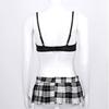 Set di lingerie cosplay per studentesse anime da donna, abiti in maschera per feste di Halloween