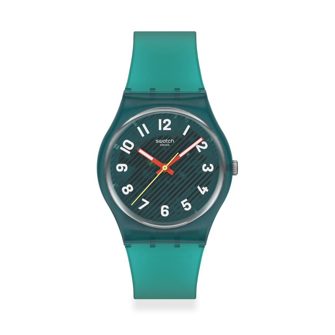 Swatch GENT BIOSOURCED WAVELENGTHS OF MOSS Green Wristwatch, SO28L100, Unisex, зелёный