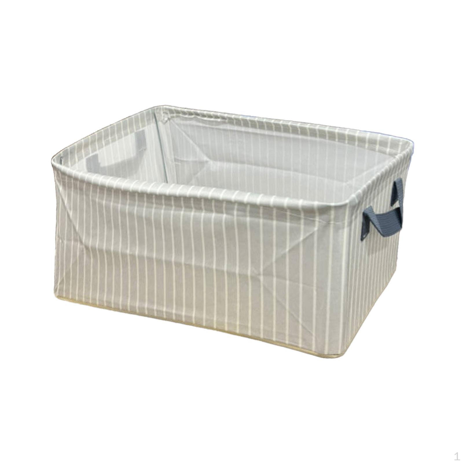 

Органайзер для шкафа, складные контейнеры для хранения вещей, контейнер с 2 ручками, корзина для одежды бежевый