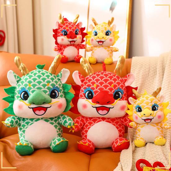 Buy 2024 New Year Chinese Zodiac Dragon Plush Toy Cute Cartoon