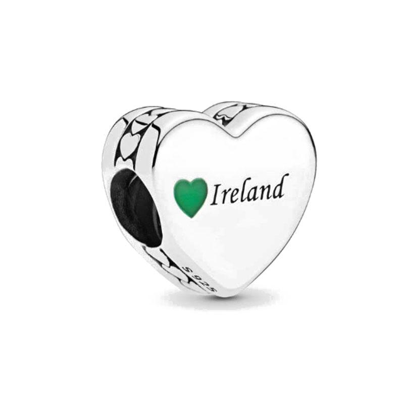 New Copper Charms Heart Love You Forever Mum Auntie Beads Fit Original Bracelet Diy Gift Women