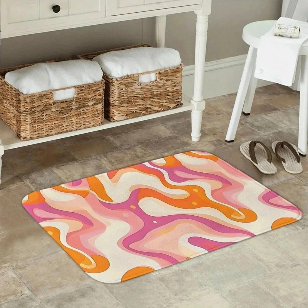 1 ks Kuchyňské rohože se vzorem dřeva Protiskluzové domácí rohožky Pop design Koupelnová rohožka Podložka do vany Koberec pro domácí dřez Prádelna Dekor