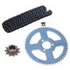T8F 126 Links Metal Chain 11Tooth Sprocket Chain Plate For 49cc Gas Electric Scooter Dirt Pit Bike Moto Clutch Gear Accessory