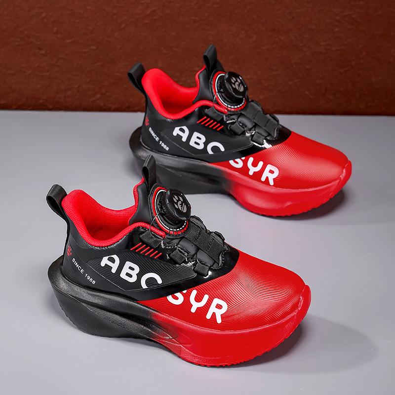 

Kids Waterproof Leather Sports Shoes: Lightweight, Soft Sole, Rotating Buckle - Perfect for Fall and Winter. 33
