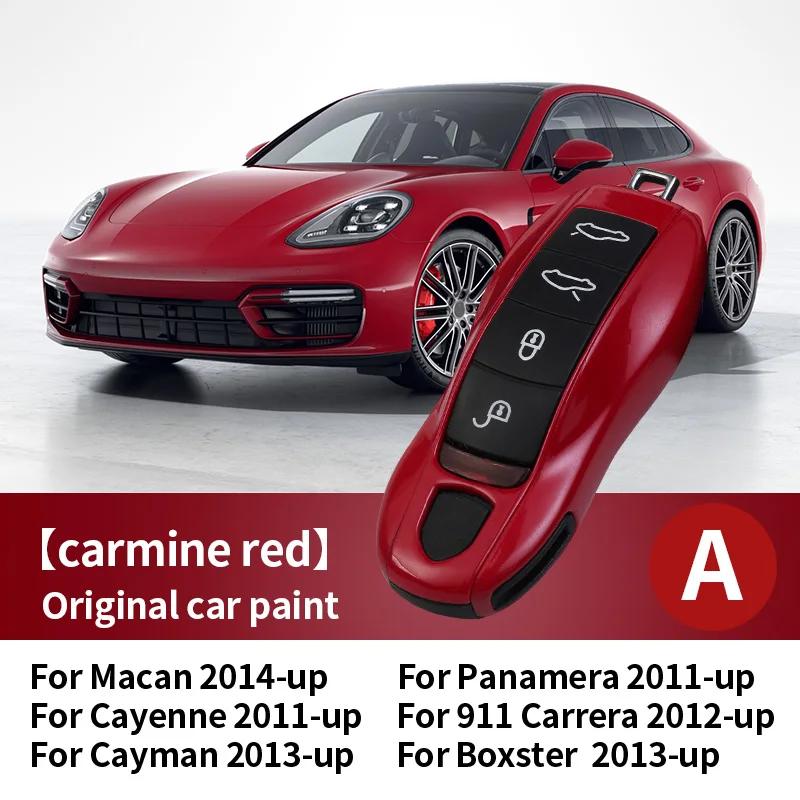 Car Key Paint Protective Case Keyless Cover For Porsche Cayenne Mancan Panamera 911 718 Boxster Cayman Taycan Replacement Shell