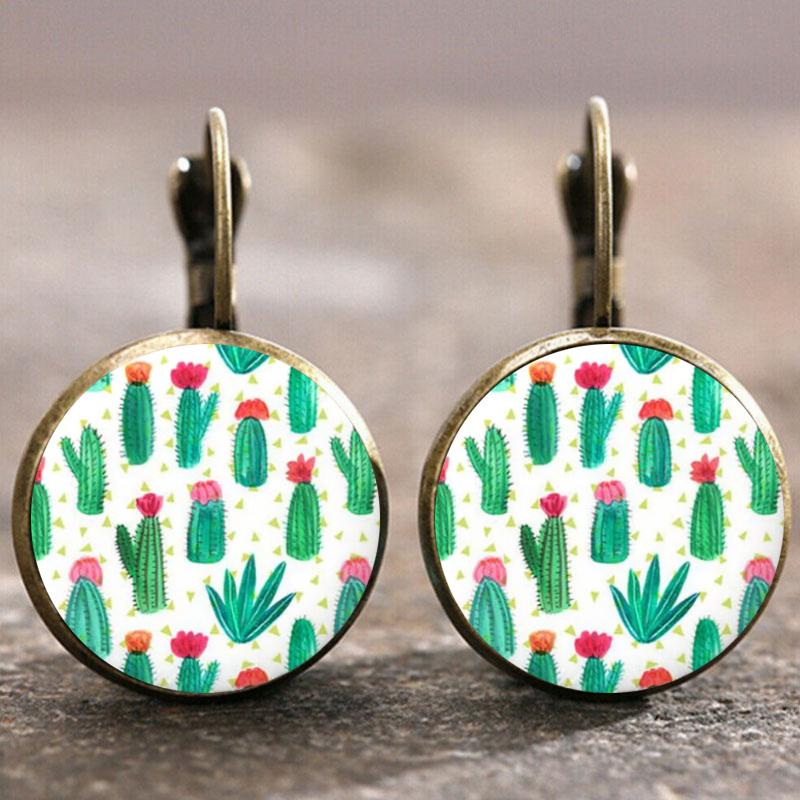 Fashion Earring Y2K Vintage Marigold Time Gem Flower Ear Buckle