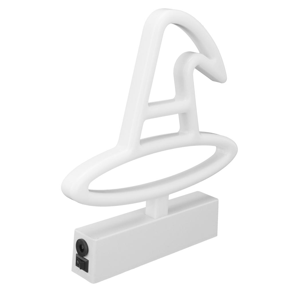 Neon Light Plastic Witch Hat Shape USB Battery Powered RGB Light Source Decorative Lamp for Decorative Lighting