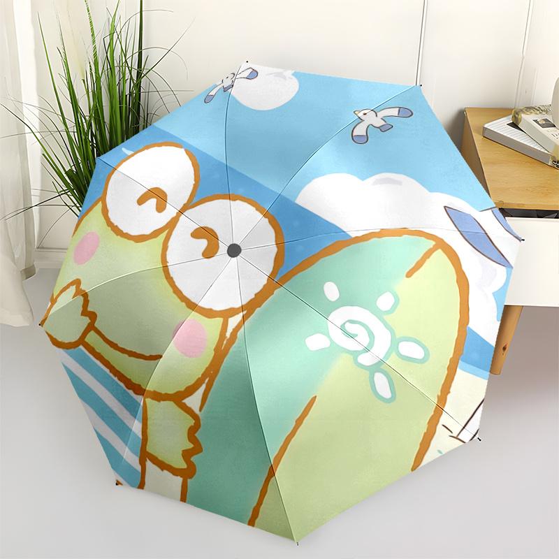 

1pc Sunshine Surfboard Umbrella with Spiral Design - Automatic Opening/Closing, Foldable Design, Outdoor Use, Festival Gift for Fans, Travelers, Daily