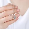Love Heart Necklace for Women, Fashionable Temperament, Peach Heart Pendant, Collarbone Chain, Neck Chain
