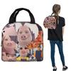 John Pork Appelle Sac à Lunch Isotherme Drôle Mème pour Femmes Enfants Boîtes Alimentaires Portables Boîte à Lunch Thermique Sac Tote