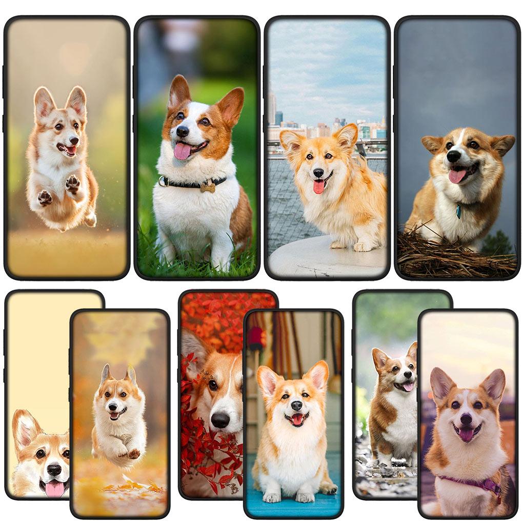Dog Cute Corgi Cover Phone Casing for Xiaomi Redmi Note 12 11 10 9 Pro 9S 10S 11S 9A 9C NFC 9T 10A 10C 12C Soft Case