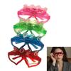 Glowing LED Eyewear For Cosplay Event Practical Plastic Frame Adjustable Fit Adults Kids Costume Props