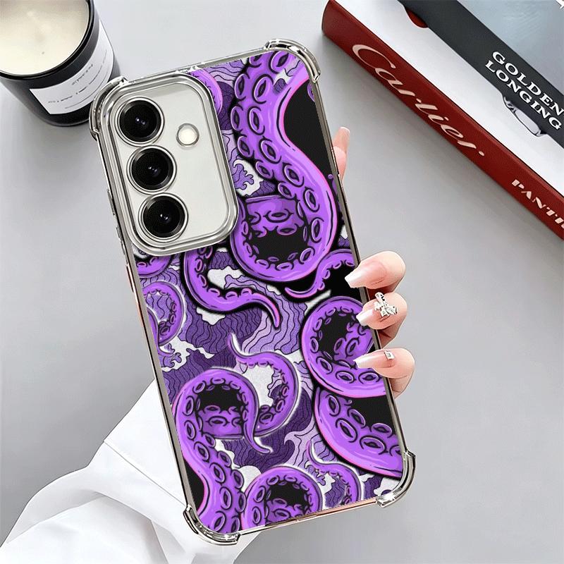 Octopus Tentacle Art Soft Phone Case For Samsung A17 A27 A07 A37 A57 A16 A56 A15 A55 A14 A54 A13 A53 A26 A36 A25 A35 A24 A34 A23