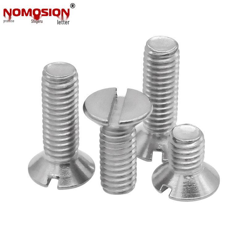 Promotional 304 Stainless Steel Slotted Countersunk Head Screws M2-M8 GB68