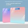 Smart Electronic Health Scale Tempered Glass Surface Lcd Digital Display Gradient Color Multiple Colors Digital Weighing Scale