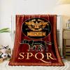 SPQR Roman Empire Themed Blanket with She-Wolf and Legion EagleBlanket for Livingroom Couch lunch break throw for Friend's festival Gift