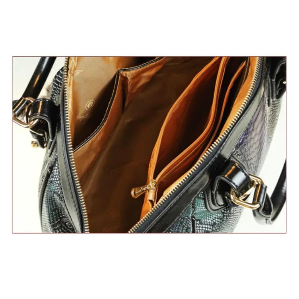 Luxury Cowhide Leather Women Handbags Female Tassel Serpentine Dumpling Portable Tote Bag Ladies Shoulder Messenger Bags New