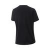 Li-Ning Comfortable Versatile Simple Solid Color Round Neck Short Sleeve T-Shirt Women Tops Black ATSV044-1