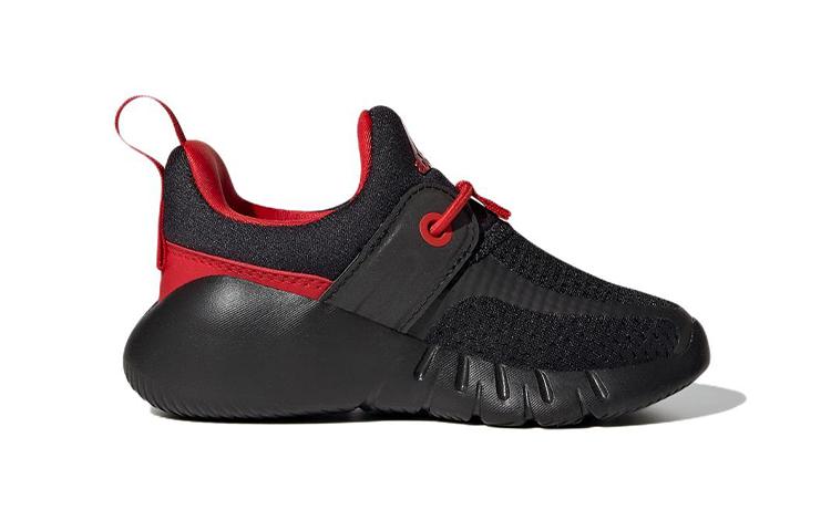Adidas Rapidazen I Comfortable Abrasion Resistant Breathable Low top Toddler Shoes Black Red Infant And Toddler GY6652
