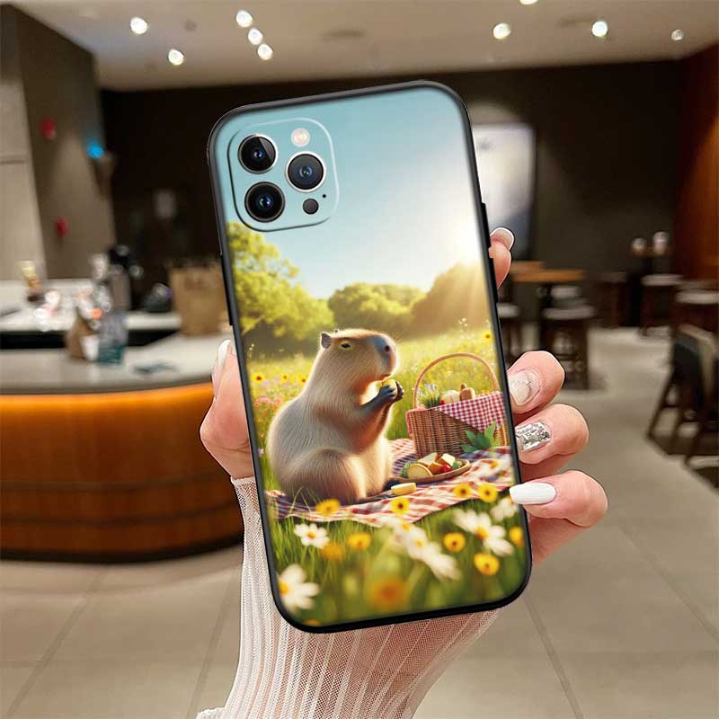 Cartoon  Capybara Art Case for Motorola Moto Edge 60 60s 70 G86 G56 G54 E14 G04S G45 G54 G64 S30 S50 X30 X40 X50 Ultra Pro Power