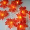 Orange Rote Ahornblatt Lichterkette Batteriebetrieben Herbst Heim Innen Dekoration Lichterkette Weihnachtsfeiertagsdekoration