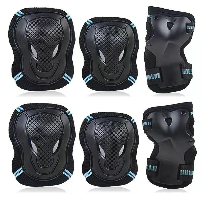 

Adult Children s Roller Skating Shoes Protector Skateboard Cycling Sports Protector Knee Pads Elbow Bracers Wrist Set L size (weight 85-70 kg) about