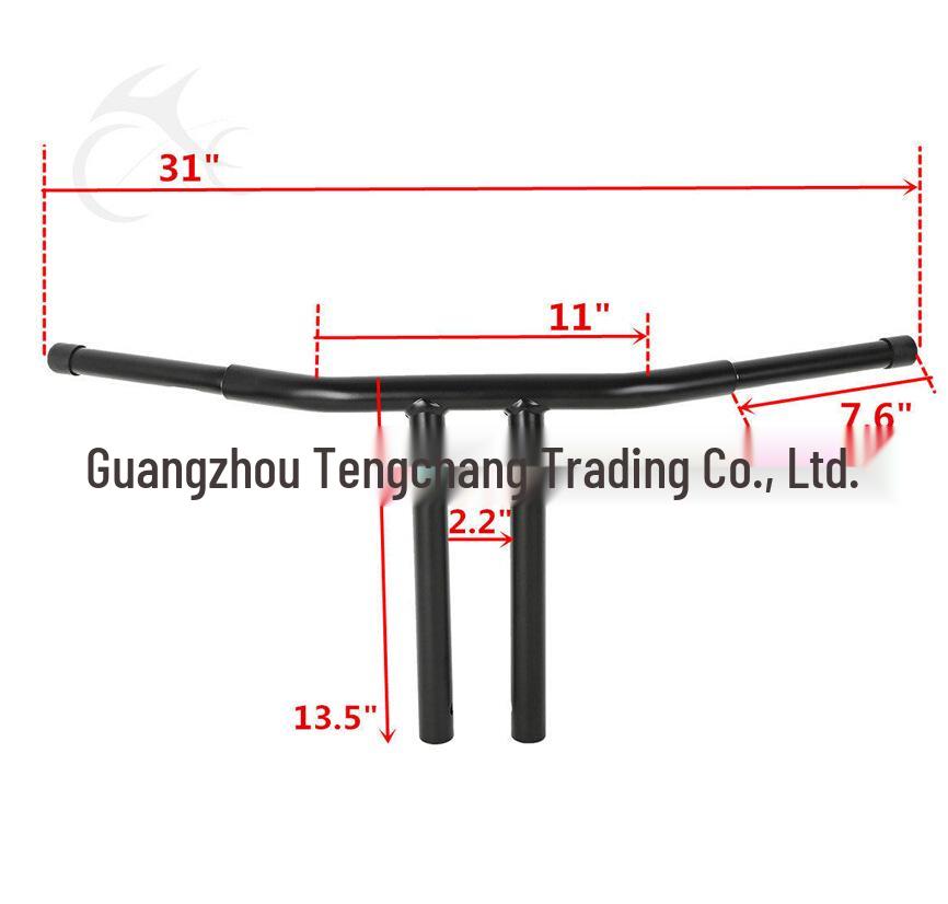 Compatible T-Handlebars 13.5" for Harley Fat Boy Dyna 2012-2016