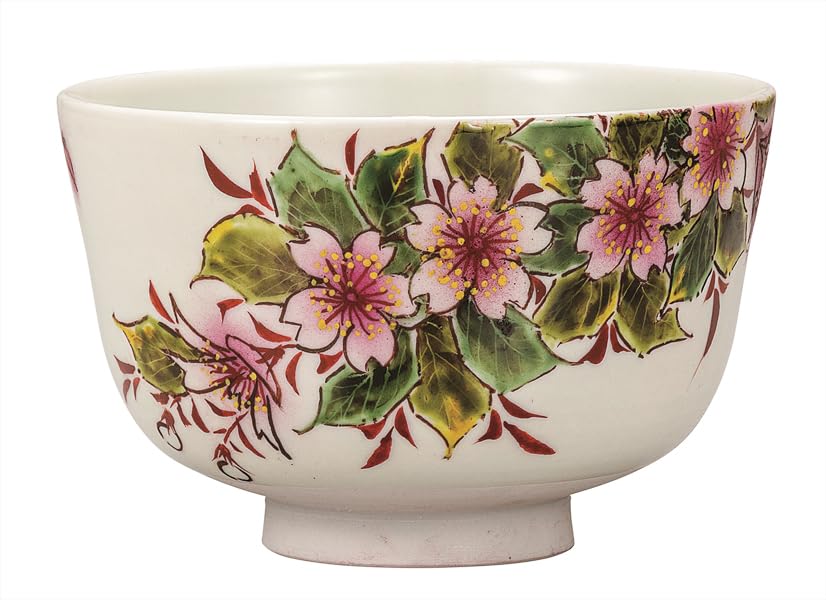 

Kutani ware Iwataya Matcha bowl, cherry blossom, K9-884