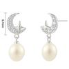 925 Sterling Silver Star and Moon Earrings: Elegant, Versatile Studs for Women