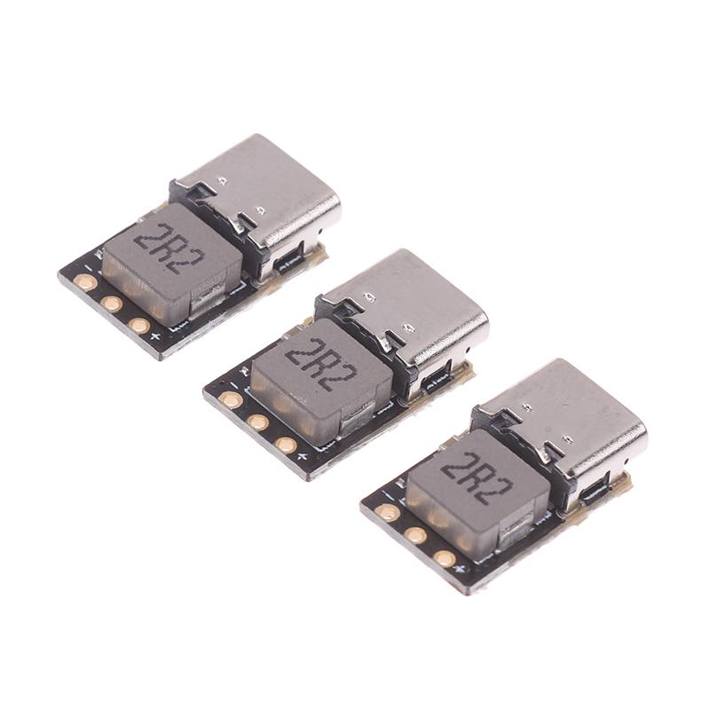 

1/3 шт. Модуль зарядки/розрядки Type-C 2S/3S 3.7V Зарядний пристрій DC 4.5~9.5V Плата Підвищувальний перетворювач Джерело живлення літієвої батареї 18650 3pcs