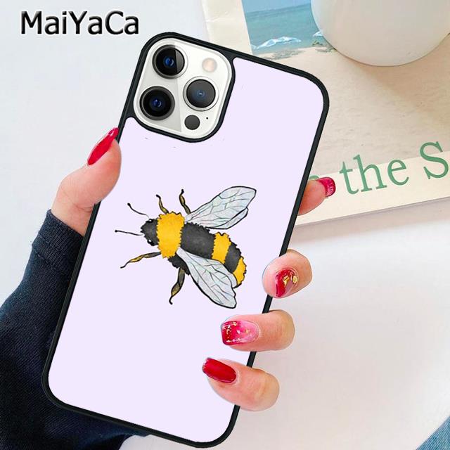 Bees Phone Case Cover For iPhone 17 Air 13 14 16 16e 15 pro max plus 11 12 shell  coque