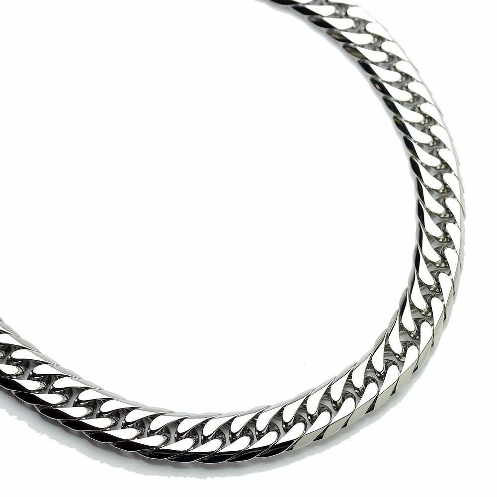 

Ожерелье GE Double Kihei, ширина реза 50 см, нержавеющая сталь [Silver One] [Silver 6-сторонний 15 мм], вставной, мужской