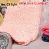 Bearaby Weaving Ultra Coarse Blanket With Solid Color Design For Household Daily
