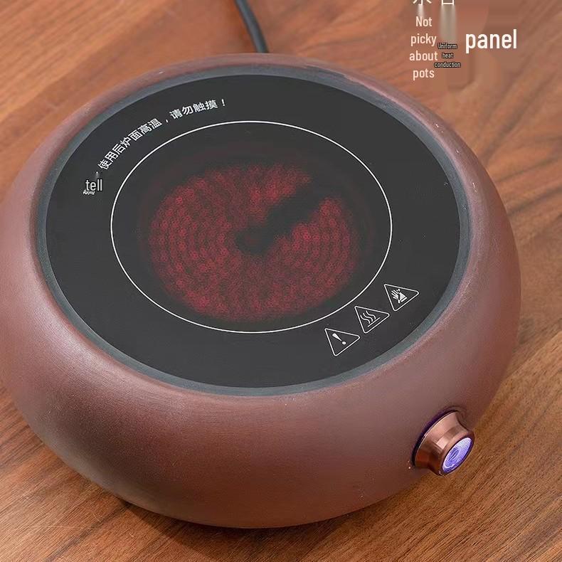 Volcanic Stone Electric Teapot Stove Set for Indoor Cooking and Gifting