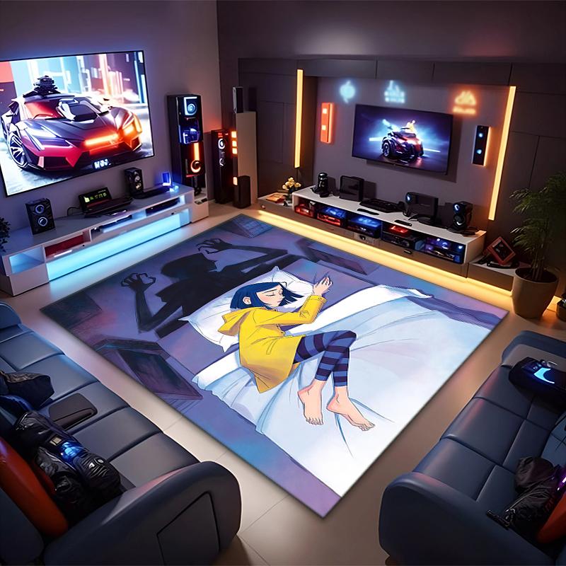 1PC Coraline Rug - home decoration Carpet For Living Room Bedroom Flooring Computer Chair Area Rug