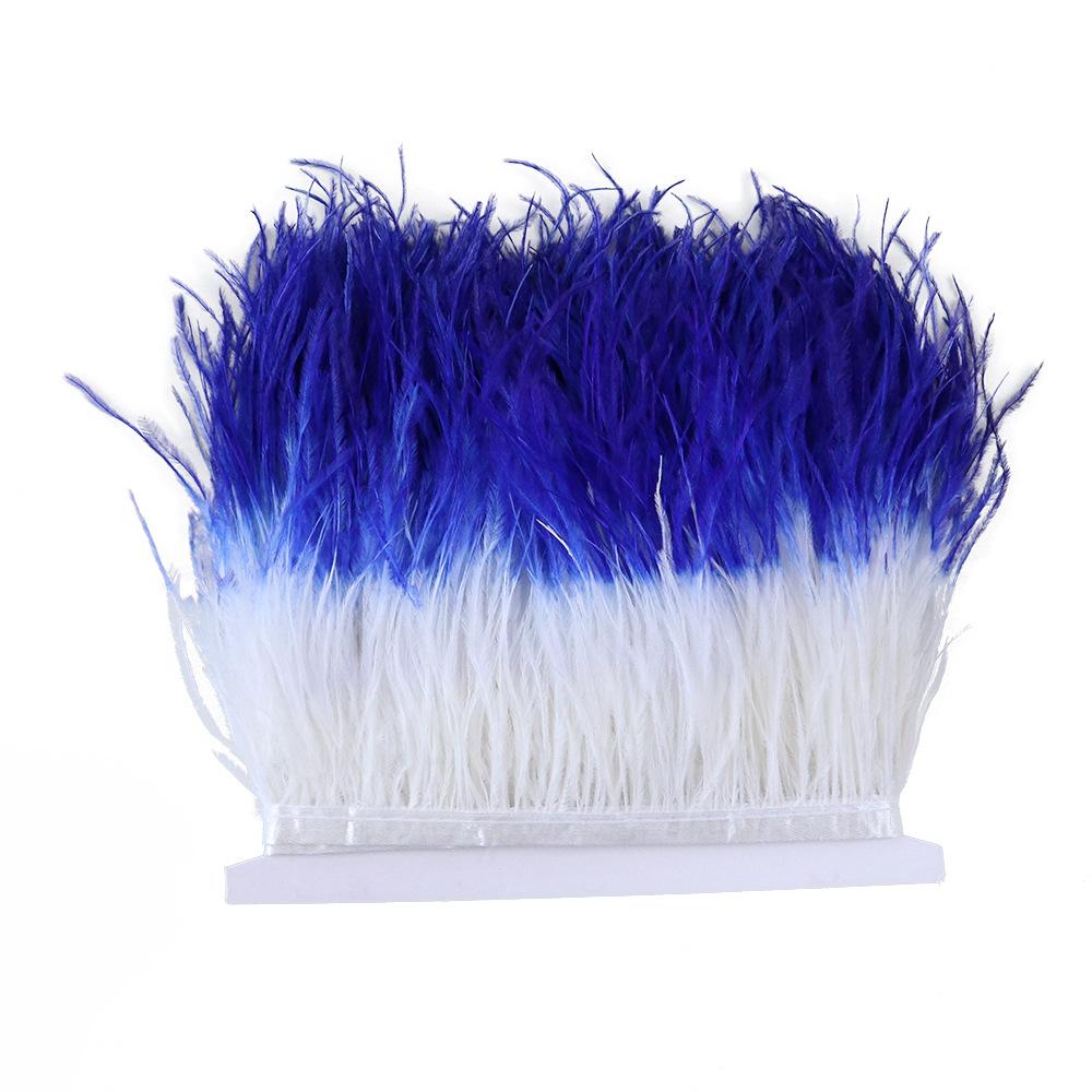 10-15Cm Two-Color Ostrich Hair Cloth Edge Clothing Accessories Diy Material High-Quality Ostrich Hair Lace Skirt