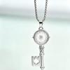 Stainless Steel Versatile Key Pendant Charm Necklace for Men & Women