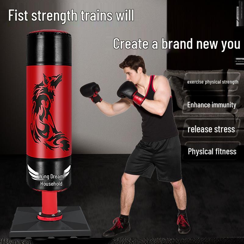 

Adjustable Inflatable Standing Boxing Punching Bag for Fitness 1.20 meter Blaze Blue