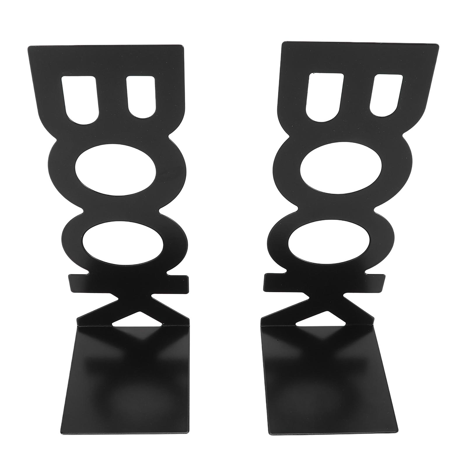 

1 Pair Book End Decorative L Shaped Keep Upright Slip Resistant Book Stopper for School