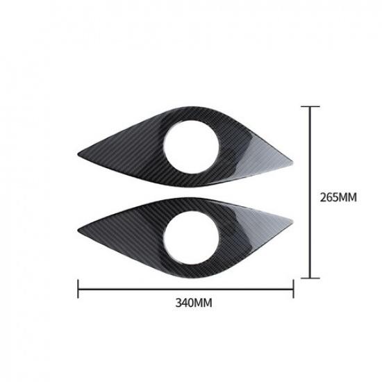 2pcs Carbon Fiber Rear Speaker Frame Cover Trim For Chevrolet Camaro 2016-
