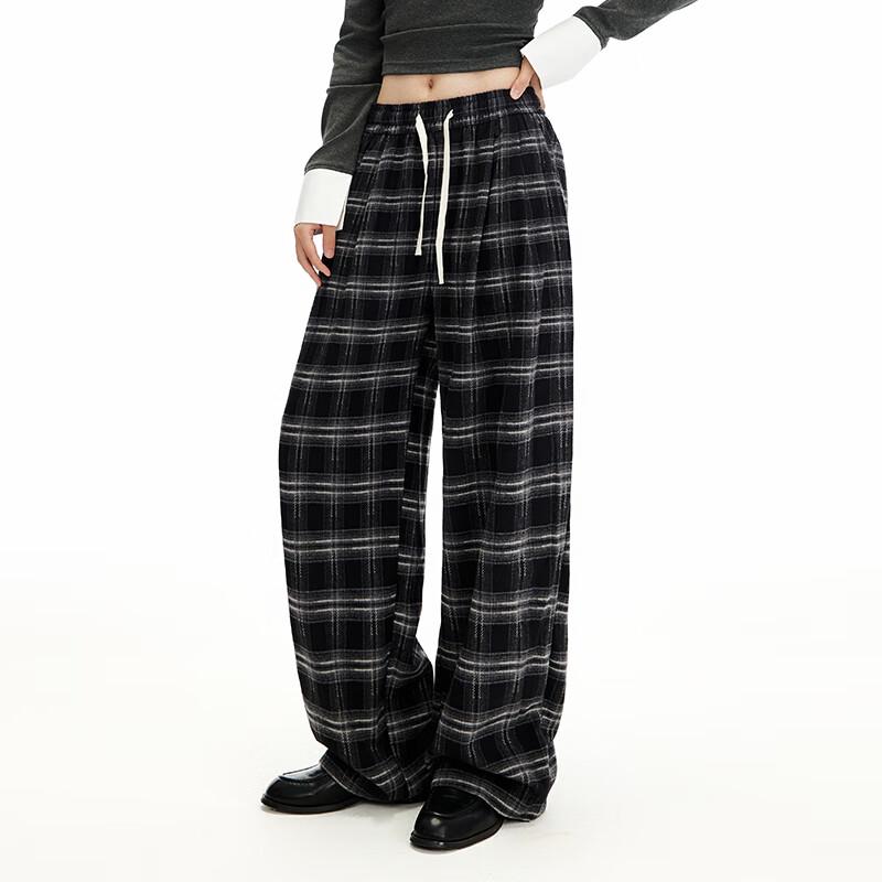 UNIFREE Soft Relaxed High-Waist Straight-Leg Casual Pants
