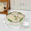Scatola Bento a 3/4 Scomparti Cartone Animato per Microonde Pranzo per Studenti Adulti Contenitore per Pasti con Divisori