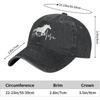 Women’s Horse Heartbeat Hat, Adjustable Vintage Washed Baseball Cap for Dad and Mom